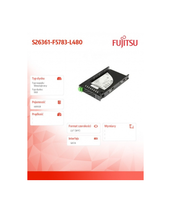 fujitsu Dysk SSD SATA 6G 480GB RI S26361-F5783-L480