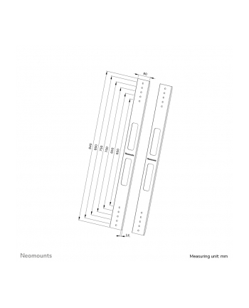 neomounts Zestaw przedłużający VESA AWL-250BL18 600x800