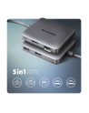 axagon HMC-5HL Wieloportowy hub 2x USB-A, 4K HDMI, GLAN, USB 3.2 Gen 1, PD 100W, 15cm USB-C kabel - nr 26