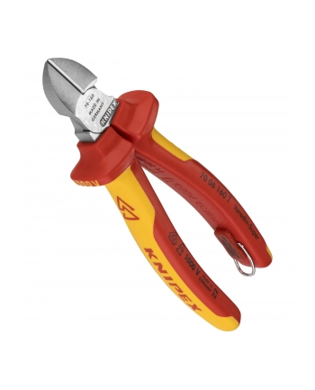 Knipex Szczypce tnące boczne z uchwytem zabezpieczającym (7006160T) nr 1