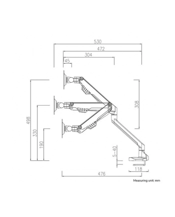 neomounts Uchwyt biurkowy FPMA-D750BLACK2