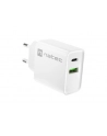 natec Ładowarka sieciowa Ribera 1x USB-A + 1x USB-C 20W Biała - nr 13