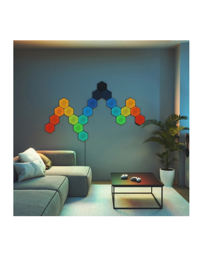 Nanoleaf Shapes Hexagons Ultra Black Expansion Pack 3 panele czarny (NL42-0101HX-3PK) główny