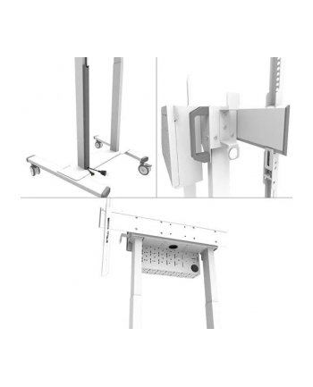 neomounts Stojak podłogowy mobilny FL55-875WH1