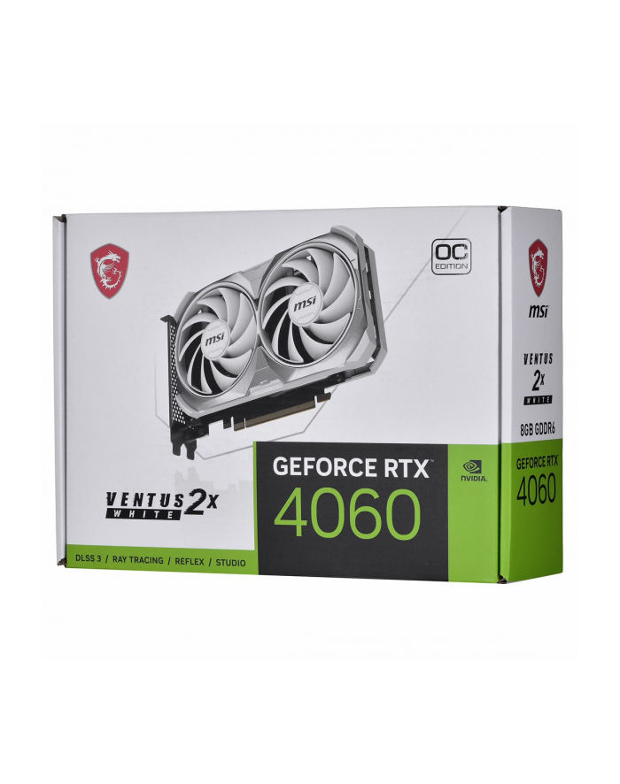 msi Karta graficzna RTX 4060 VENTUS 2X WHITE OC 8GB GDDR6 128bit główny