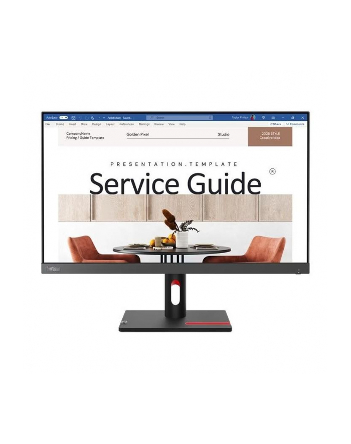 lenovo Monitor 23.8 cala ThinkVision S24i-30 WLED LCD 63D-EKAT3(wersja europejska) główny
