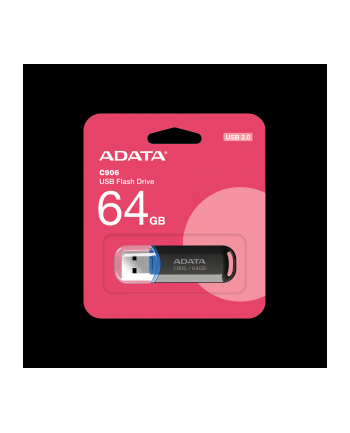 adata Pendrive C906 64GB USB2.0 czarny