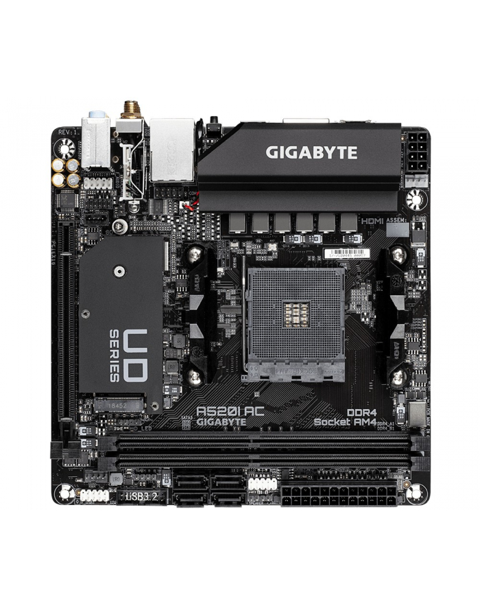 gigabyte Płyta główna A520I AC AM4 2DDR4 DP/2HDMI mITX główny