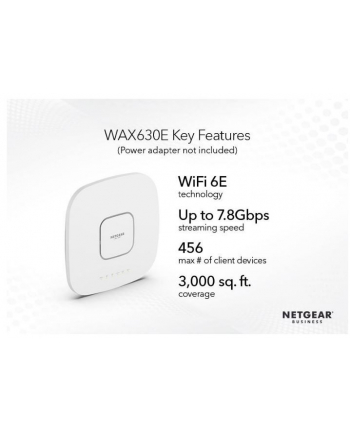 netgear Punkt dostępu WAX630E WiFi 6E AX7800