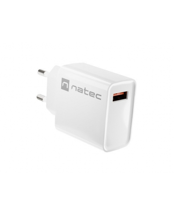 natec Ładowarka sieciowa Ribera 1x USB-A 18W Biała