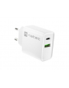 natec Ładowarka sieciowa Ribera 1x USB-A + 1x USB-C 20W Biała - nr 13