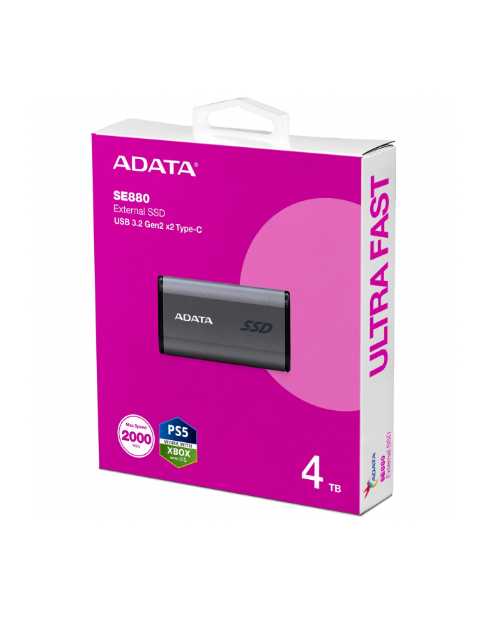 adata Dysk zewnętrzny SSD SE880 4TB USB3.2A/C Gen2x2 główny