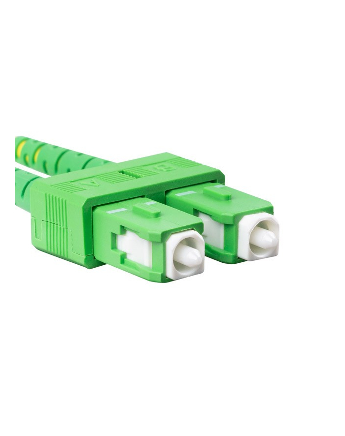 lanberg Patchcord światłowodowy sm lc/upc-sc/apc duplex 3.0mm lszh g657a1 0.5m żółty główny