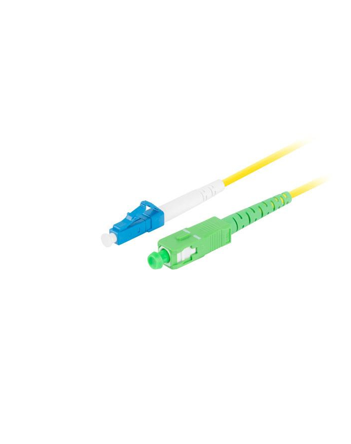 lanberg Patchcord światłowodowy sm lc/upc-sc/apc simplex 3.0mm lsh g657a1 1m żółty główny