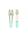 lanberg Patchcord światłowodowy mm lc/upc-sc/upc duplex 3.0mm om3 50/125 2m aqua - nr 2