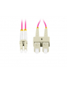 lanberg Patchcord światłowodowy mm lc/upc-sc/upc duplex 3.0mm om4 50/125 2m fioletowy - nr 5