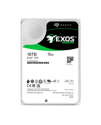 SEAGATE Exos X24 16TB HDD SATA 6Gb/s 7200rpm 512MB cache 3.5inch 24x7 512e/4KN nr 2