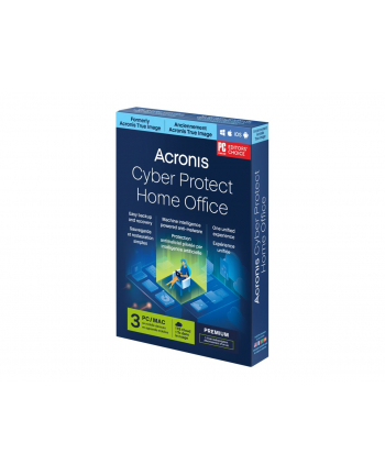 ACRONIS ESD Cyber Pczerwonyect Home Office Premium Subscription 3 Computers + 1 TB ACRONIS Cloud Storage - 1 year subscription