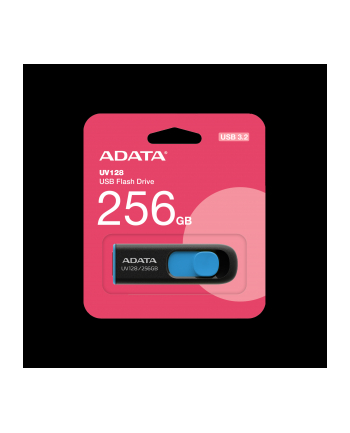 adata Pendrive UV128 256GB USB3.2 czarno-niebieski