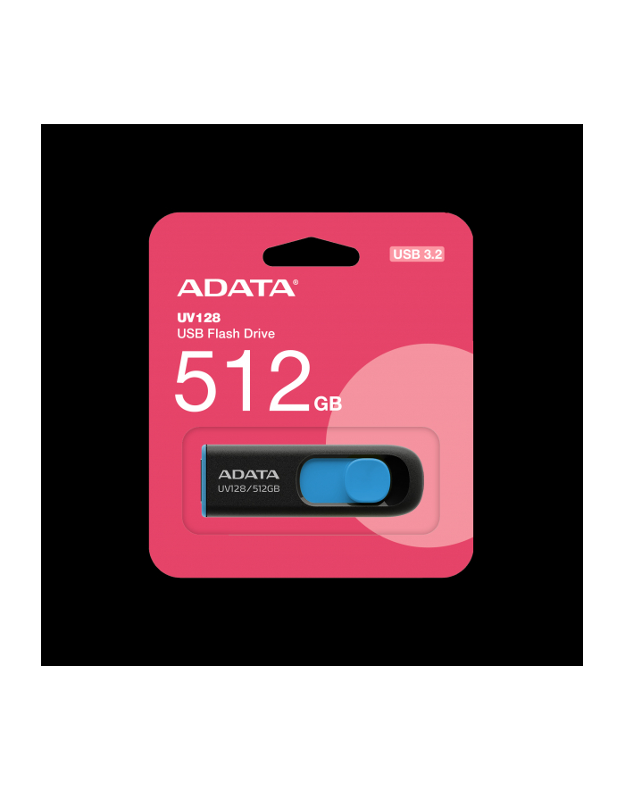 adata Pendrive UV128 512GB USB3.2 czarno-niebieski główny