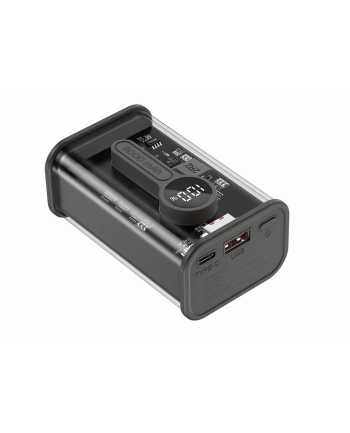 GEMBIRD Power Bank transparentny szybkie ładowanie QC3.0 9000 mAh czarny
