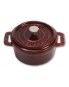 no name Mini garnek żeliwny okrągły Staub - 250 ml, Grenadynowy - nr 2