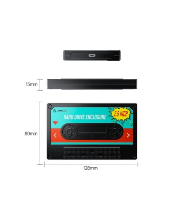 ORICO OBUDOWA DYSKU USB-C SATA 2,5'';, 6GBPS, KASETA nr 2