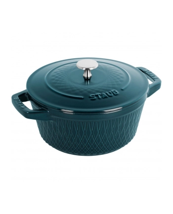 no name Garnek żeliwny okrągły Staub - 23 ltr, Morski nr 1