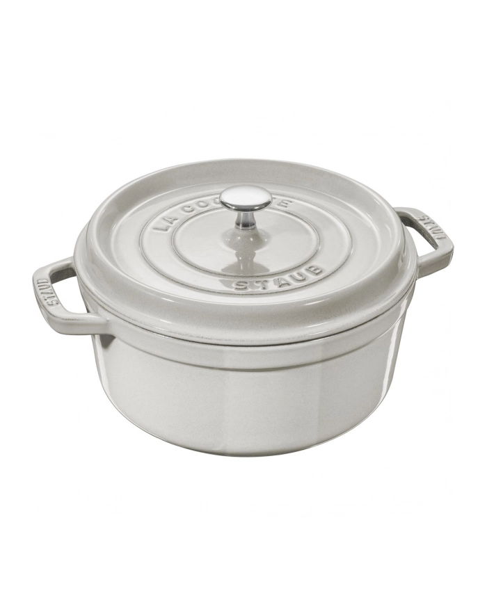 no name Garnek żeliwny okrągły Staub - 22 ltr, Biała trufla główny