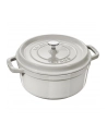 no name Garnek żeliwny okrągły Staub - 38 ltr, Biała trufla - nr 2