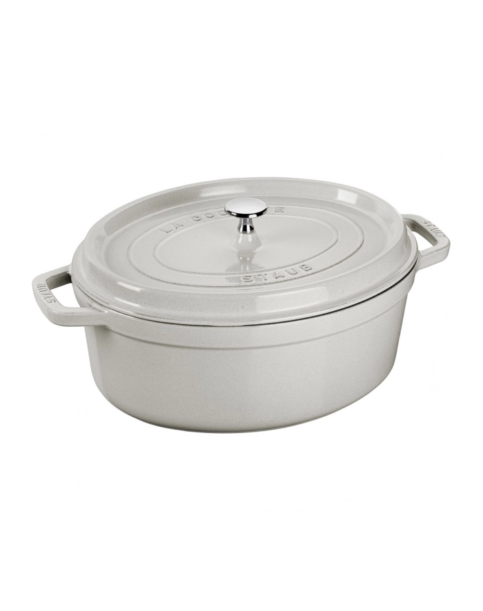no name Garnek żeliwny owalny Staub - 32 ltr, Biała trufla główny