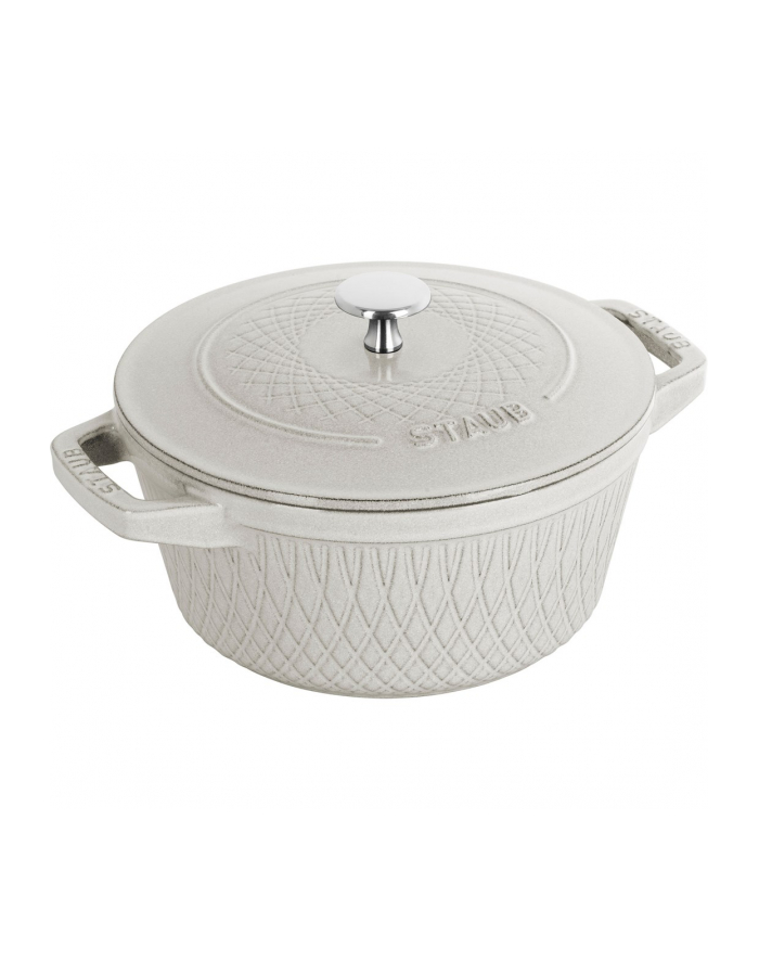 no name Garnek żeliwny okrągły Staub - 23 ltr, Biała trufla główny