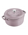 no name Garnek żeliwny okrągły Staub - 22 ltr, Kwiat Wiśni - nr 1