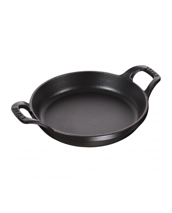 no name Okrągłe naczynie do pieczenia i zapiekania Staub - 400 ml, Czarny nr 2
