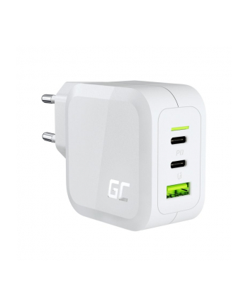 GREEN CELL ŁADOWARKA MULTI USB GAN GC POWERGAN 65W PD 30 QC 30 2XUSB-C 1XUSB-A BIAŁA