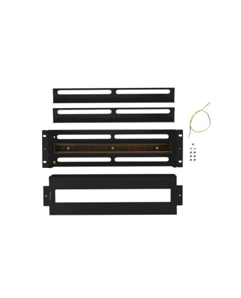 Panel dystrybucji napięć Lanberg 19'' 3U z szyną DIN TS-35 czarny nr 2