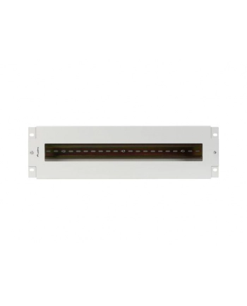 Panel dystrybucji napięć Lanberg 19'' 3U z szyną DIN TS-35 szary nr 2