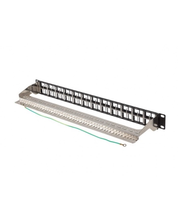 Patch panel pusty Lanberg PPKS-1248-B 24 port 1U 19'' do modułów keystone czarny nr 2