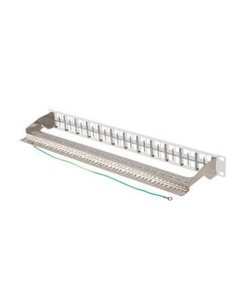 Patch panel pusty Lanberg PPKS-1248-S 24 port 1U 19'' do modułów keystone szary nr 2