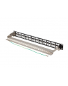 Patch panel pusty Lanberg PPKS-1248-B 24 port 1U 19'' do modułów keystone czarny - nr 4