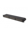 Patch panel Lanberg PPSA-1048-B 48 port 1U 19'' kat.6A FTP ekranowany czarny - nr 1
