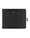Szafa instalacyjna Lanberg rack wisząca 19'' 6U 600x450 drzwi perforowane czarna (flat pack) - nr 17