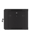 Szafa instalacyjna Lanberg rack wisząca 19'' 6U 600x450 drzwi perforowane czarna (flat pack) - nr 20