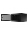 Szafa instalacyjna Lanberg rack wisząca 19'' 6U 600x450 drzwi perforowane czarna (flat pack) - nr 23