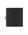 Szafa instalacyjna Lanberg rack wisząca 19'' 9U 600x450 drzwi perforowane czarna (flat pack) - nr 27