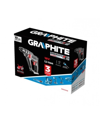 Młotowiertarka akumulatorowa SDS+ Energy+ 18V, Li-Ion/08J, bez akumulatora, 58G009 Graphite nr 1