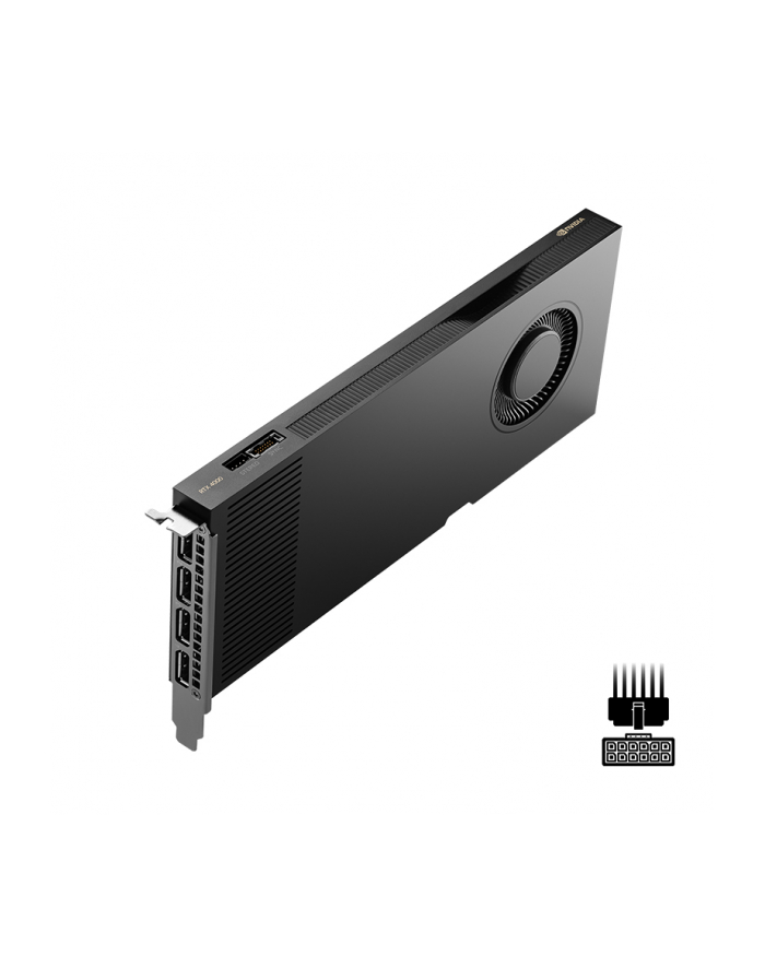 pny technologies Karta graficzna PNY NVIDIA RTX 4000 Ada Generation, 20 GB GDDR6 160-bit,  PCIe 40 x16, Single Slot, 4x Mini DP 14a, ATX - ATX bracket, 1x 16-pin power supply cable, retial główny