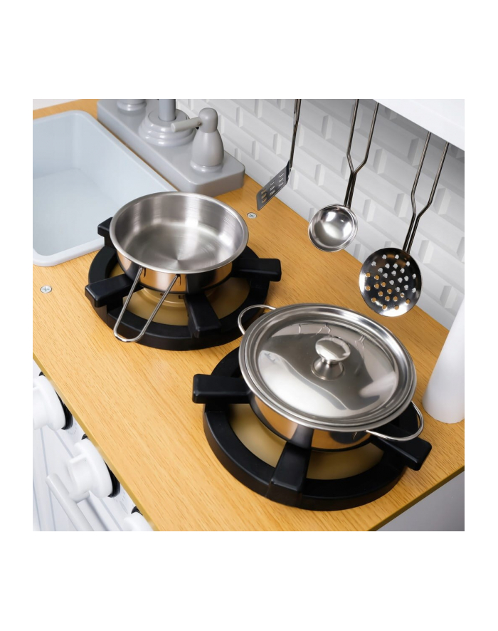 PROMIS KUCHNIA DZIECIĘCA DREWNIANA Z AKCESORIAMI K główny