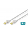 DIGITUS DIGITUS KABEL LAN CAT 6A - 2 M - 10 SZTUK - KABEL SIECIOWY RJ45 - EKRANOWANY S/FTP - KOMPATYBILNY Z CAT-6 & CAT-7 - SZARY  () - nr 2