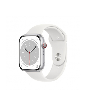 Apple Watch Series 8 OLED GPS 45mm Srebrny (MP6N3ELA)